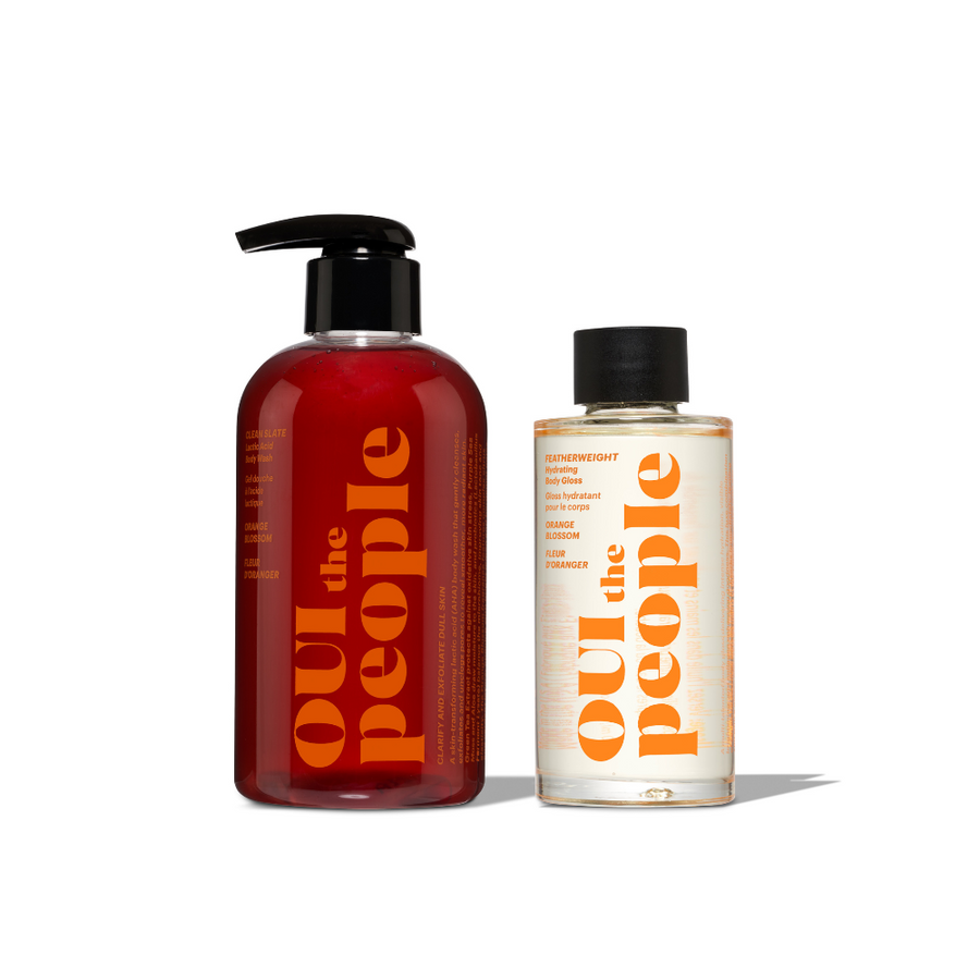 Glow Essentials Set Lactic Acid Body Wash + Body Gloss Glow Essentials Set Lactic Acid Body Wash + Body Gloss
