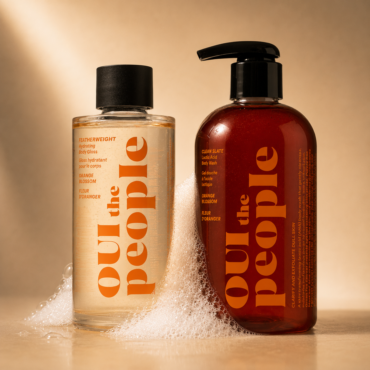 Bodycare Ritual layer up image with Clean Slate and Featherweight